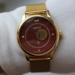 Sonne-Mond Uhr RAKETA Kopernikus / Kal. 2609.HA UDSSR / Geschenke für Mann / Jahrestagsgeschenke / Weihnachtsgeschenke