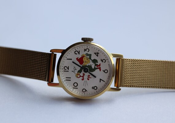 Vintage small retro kid's watch Luch 1801.1.K1 dw… - image 6