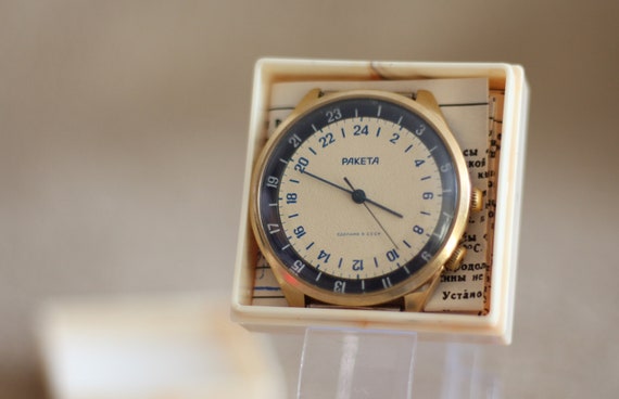 Raketa 24 Zestril Hours, Vintage men's watch "ROC… - image 1
