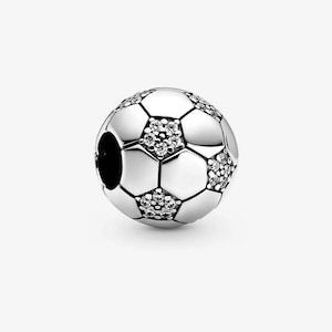 New S925 Sparkling Soccer Football Charm Bead by Quality Charms AU