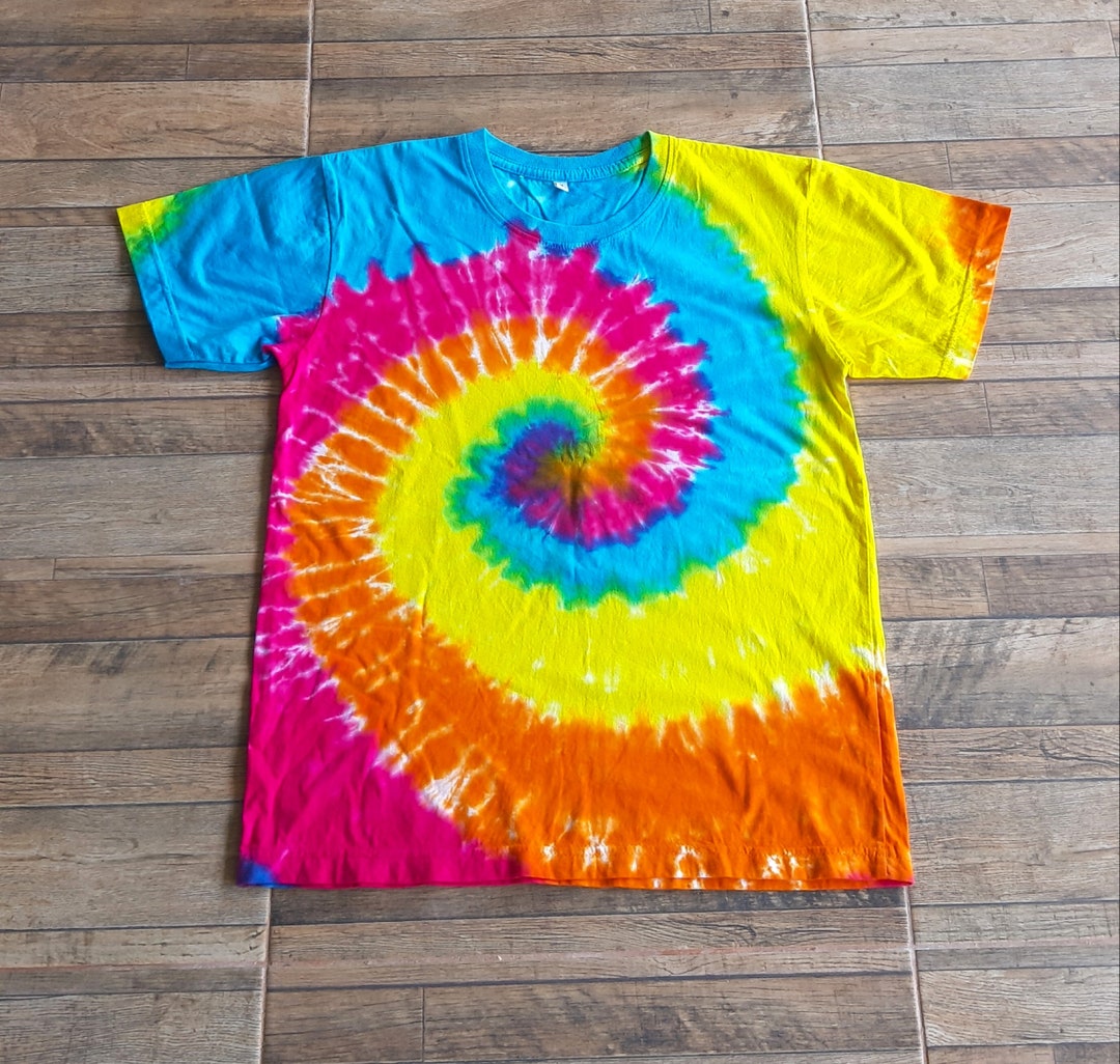 Colorful Spiral Tie Dye Kid Tshirt Size XL /KTXL01 Etsy
