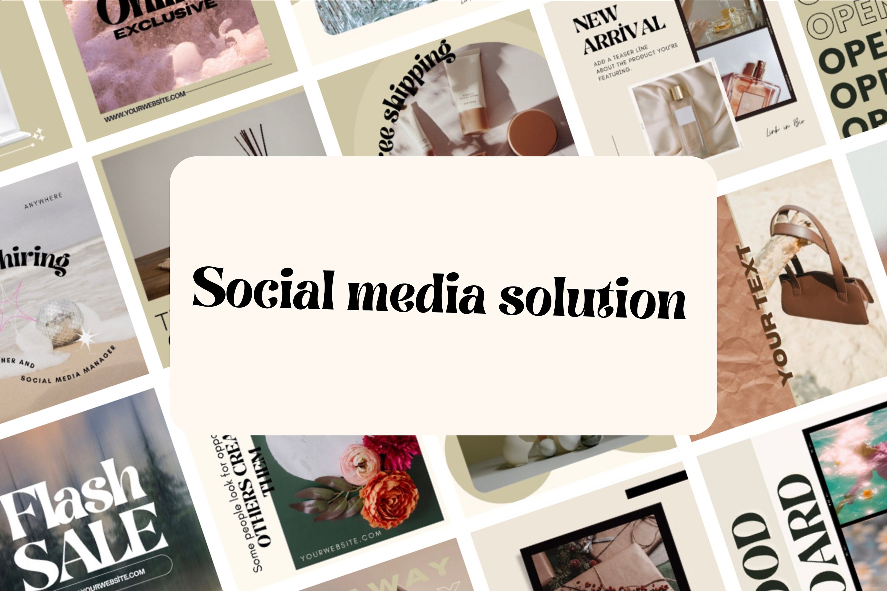 30 Instagram Posts Canva Editable Template in Green - Etsy