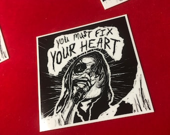 Fix your heart Gerard sticker