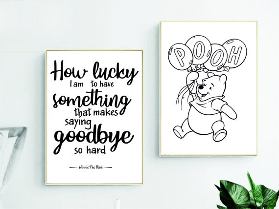 Winnie The Pooh Quote Svg Png Jpeg How Lucky I Am To Have Etsy