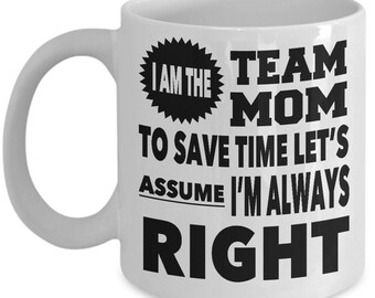 Team Mom, Team Mom Trophy, Best Team Mom Ever, Team Mom Mug, Best Team Mom, Swim Team Mom, Team Mom Mugs, Team Mom Cup, Best Team Mom Gifts