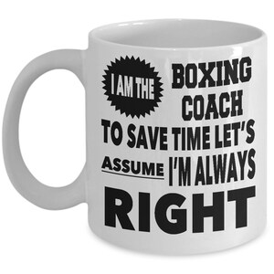 Boxing Coach, Boxing Coach Equipment, Coach Boxing, Boxing Coach Mug, Boxing Coach Gift, FREE SHIPPING