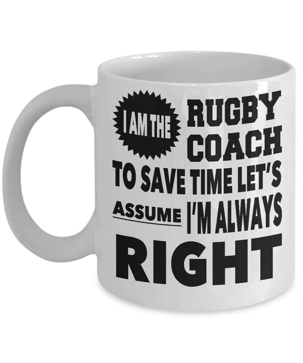 Coach Rugby, Cadeau coach Rugby Le Meilleur coach' Mug émaillé
