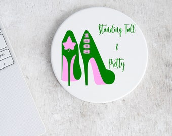 AKA Themed Coasters, Probate gift, Alpha Kappa Alpha coasters