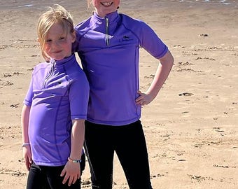 Children's Short Sleeved Base Layers  Option to Personalise or add Hat Silk - Range of Colours
