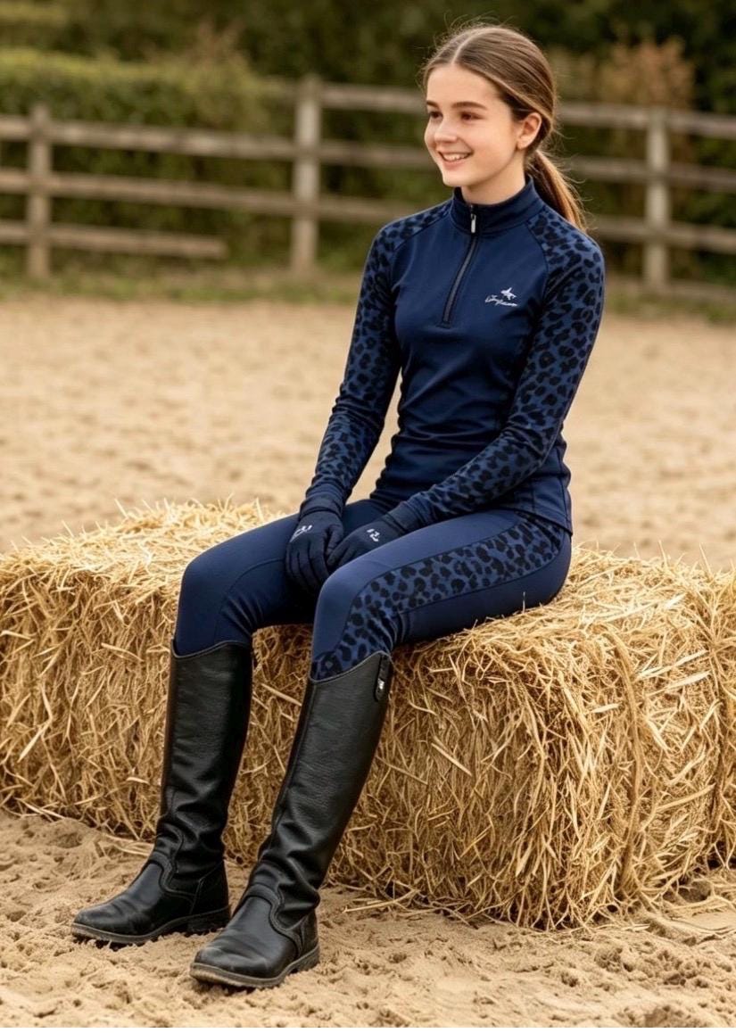 Kids Horse Riding Leggings - Etsy