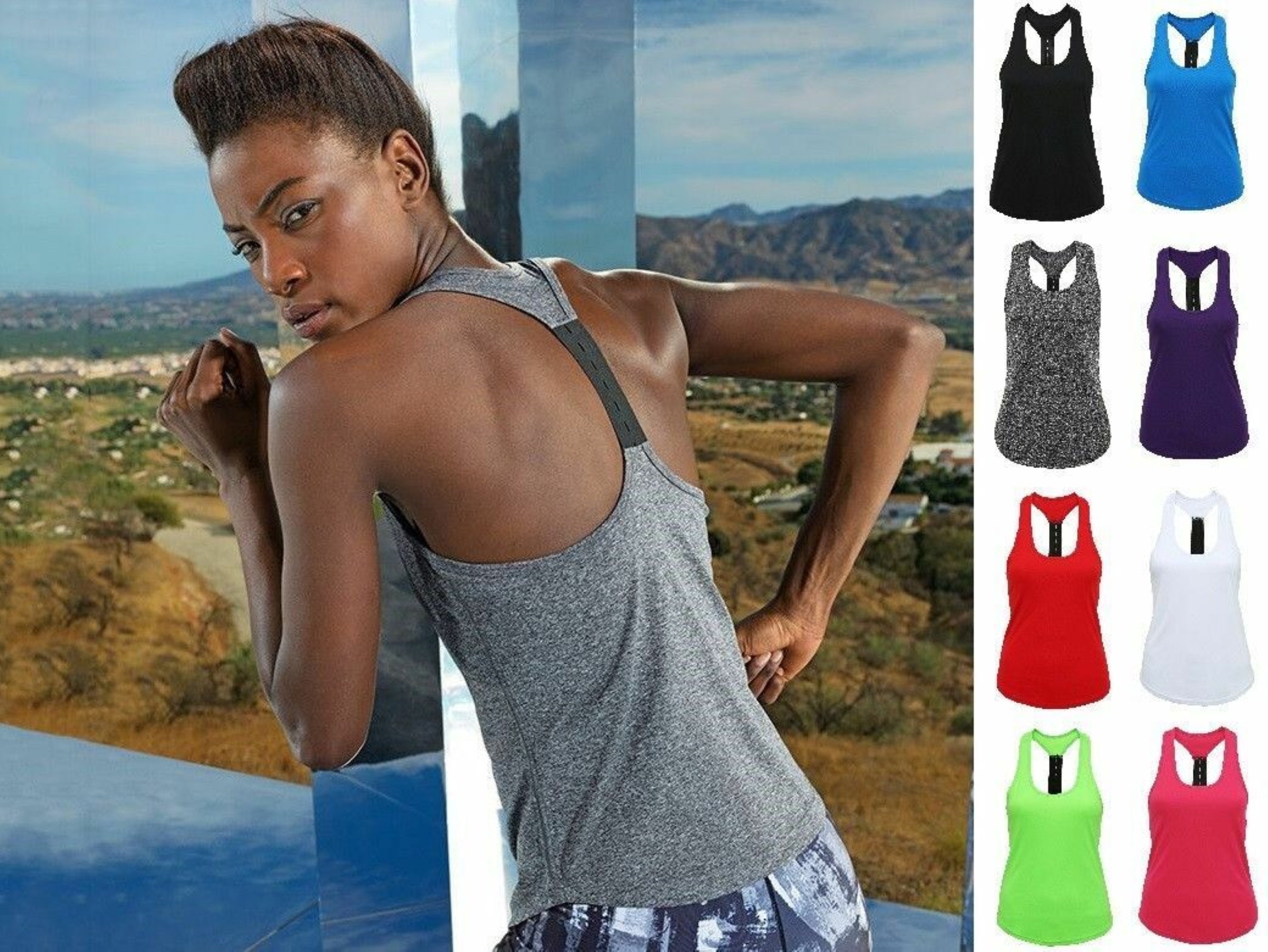 Ladies Personalised Gym Running Vest Gym Tank Top Custom Etsy