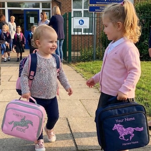 Personalised Horse 4 Designs Glitter Print Cooler Bag Insulated BPA Free