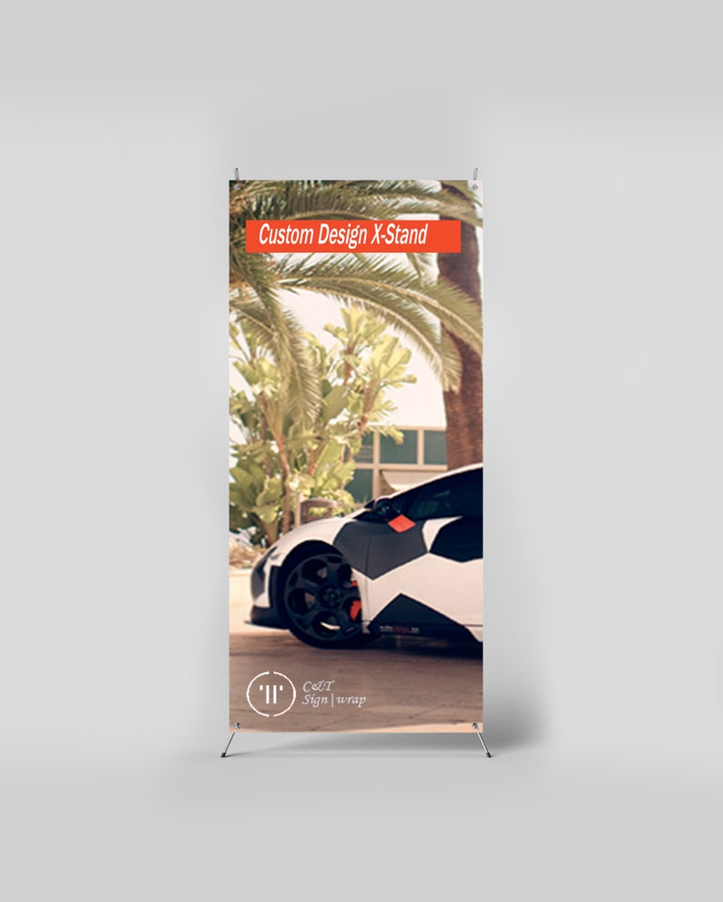 23X62 Custom Print X Stand Banners