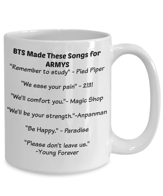 11oZ MUG A GREAT GIFT FOR ANY FAN BTS /'SOUTH KOREAN BOY BAND /'