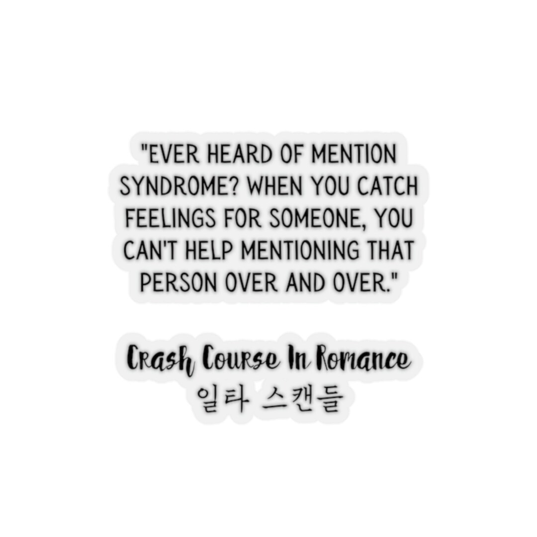 Crash Course in Romance Korean Drama Stickers Korean Drama Etsy