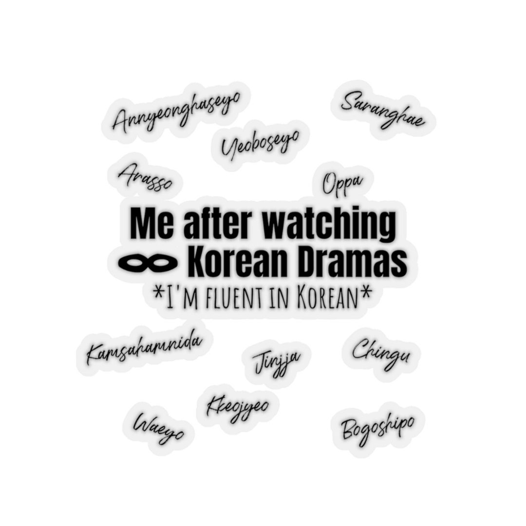 K Drama Stickers Kdrama Home Decor, Korean Stickers Sheet, Korean Stationery Sticker, Korean
