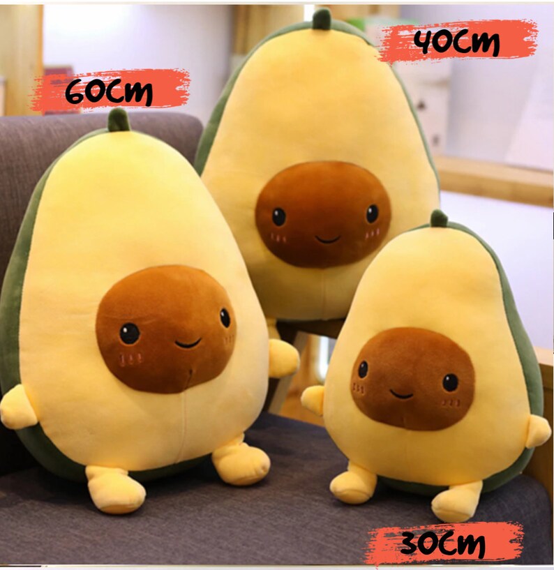 Guacamole Print Fruit Plush Pillow I Love Avocado Plush 30cm40cm60cm Cute Avocado Plushie Avocado Gifts For Girls Avocado Lovers