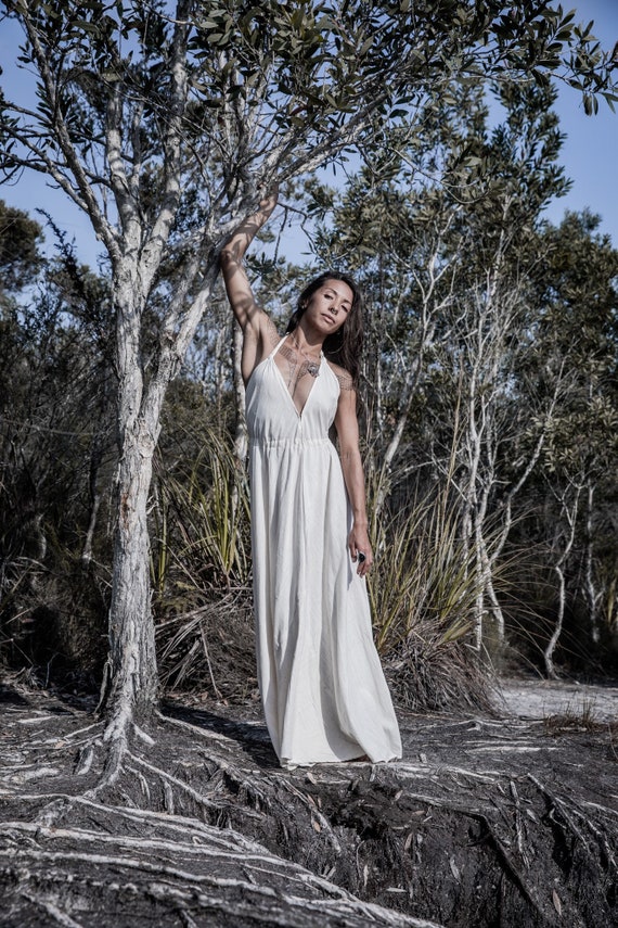 Buy Khadi Cotton Boho Maxi Dress. Online in India Etsy