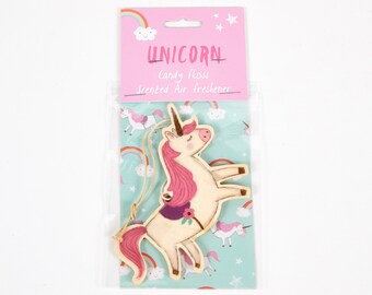 Unicorn Air Freshener, Candy Floss Scented, and Other Fragrances, Hanging, Car Air Freshener, Home, Novelty Air Freshener, Party Gift,