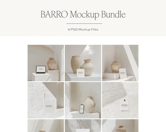 Barro-mockupcollectie | Minimalistisch Photoshop-mockup (PSD)