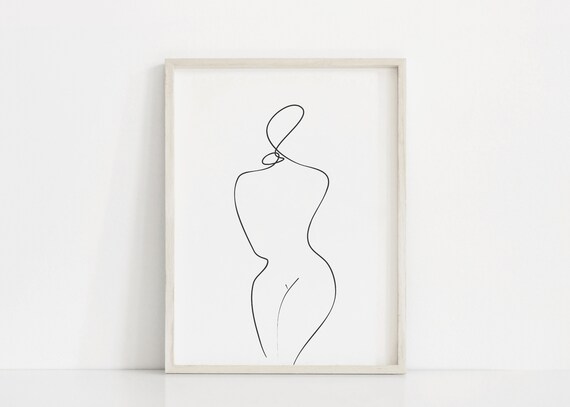 Bodylines 4 Line Art Print Minimalist Line Art Woman Body Lines Nude Interior Design Minimal Decor Home Artwork Limited Print Modern Art Prints Art Collectibles Poligon Com