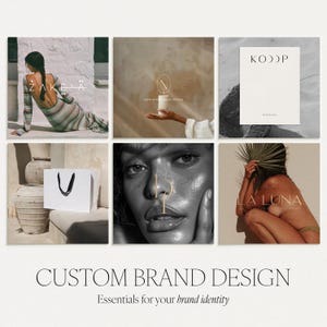 Paquete de logotipos personalizados / Marca personalizada / Diseño de marca / Diseño de logotipo minimalista / Diseño de logotipo moderno / Paquete de marca / Paquete de marca / Logotipo