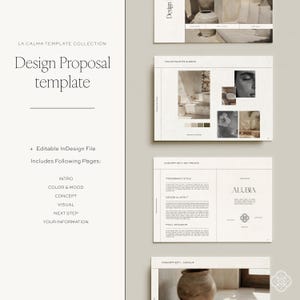 Minimalistische Designvorschlag Vorlage | Bearbeitbar InDesign