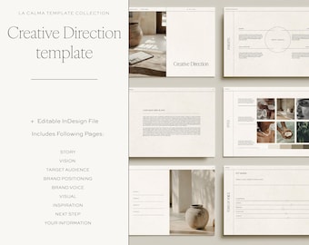 Creative Direction Guide | Minimalist InDesign Template (PDF)