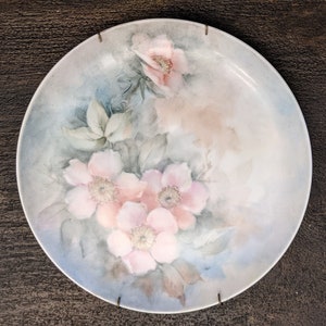 Vintage Hand Painted 8&quot;x8&quot; China Plate by Diane C Carlson