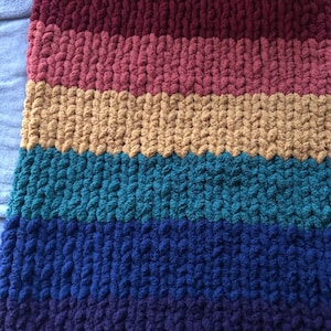 Pride chunky knit blanket