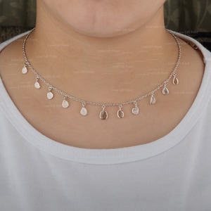 Genuine Slice Diamond Choker: 14K Gold Minimalist Necklace