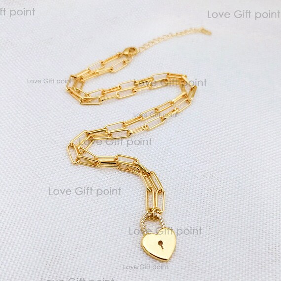 Collana con ciondolo a forma di cuore stile punk da 1 pezzo