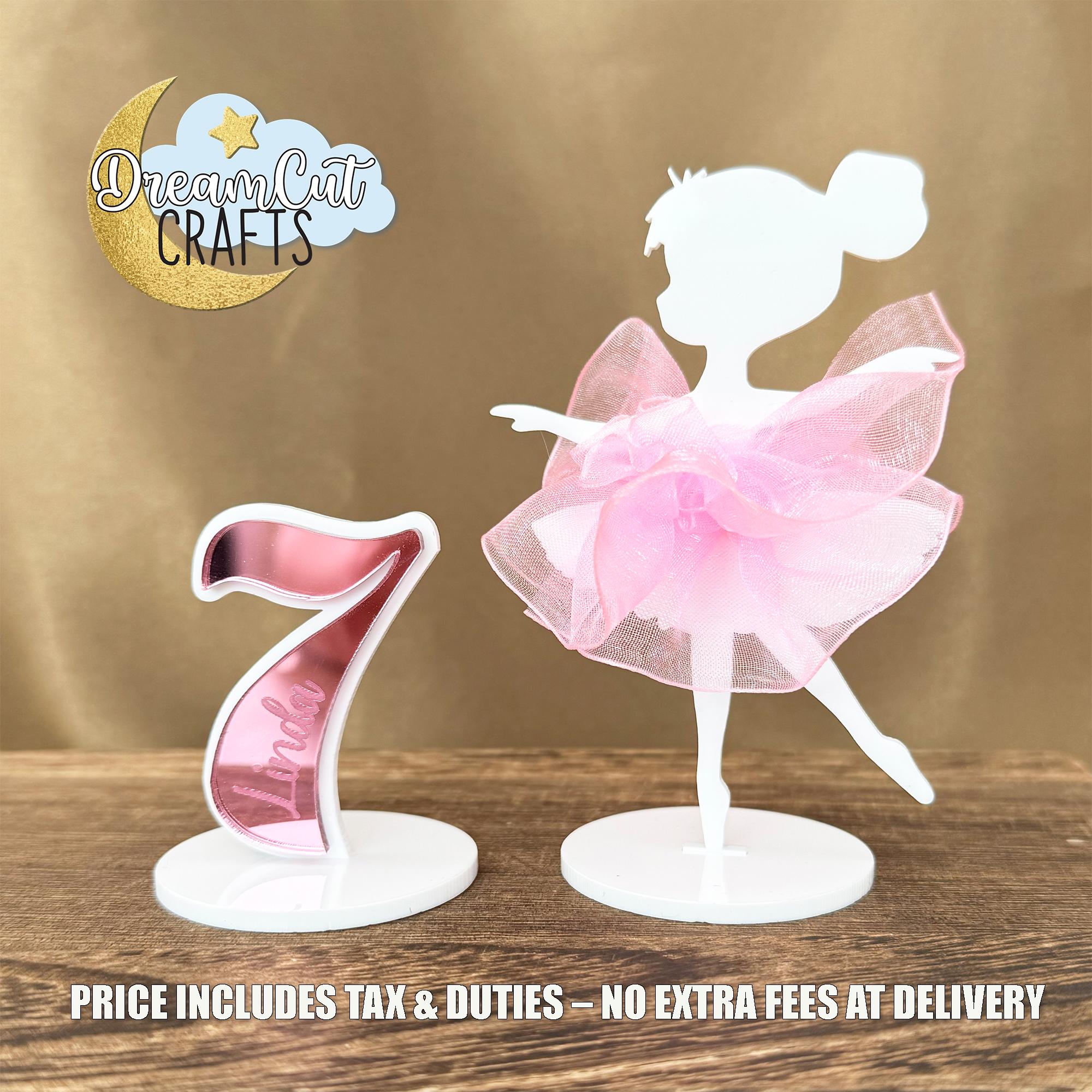 Dekorative Dekofigur Ballerina Mit Tütü Sitzend - Versand By E