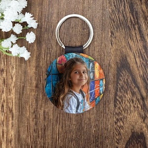 Personalized Photo Keyring | Custom Message Keychain Boyfriend Girlfriend | Personalized keychain | Photo keyring | Pet portrait