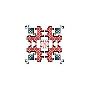 Cross stitch, Machine embroidery, National Bulgarian embroidery, Shevitsa