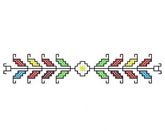 Cross stitch, Machine embroidery, National Bulgarian embroidery, Design embroidery