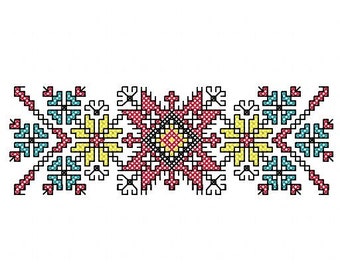Machine embroidery, Cross stitch, Bulgarian embroidery, Shevitsa