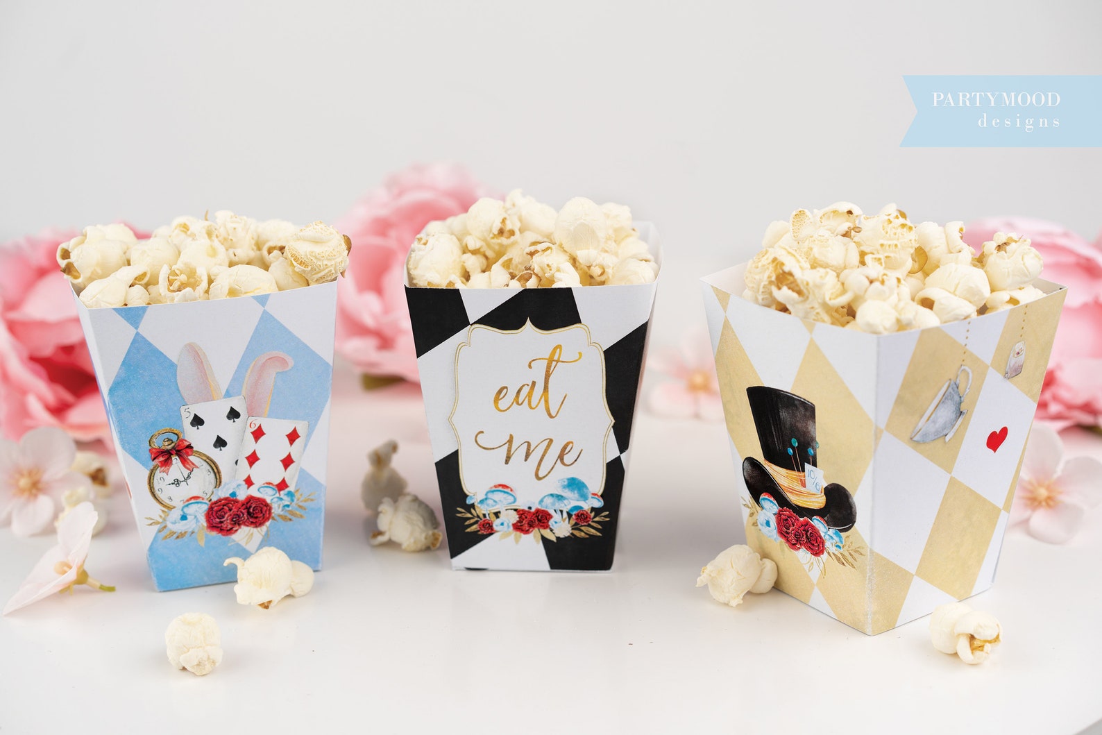 Alice in Wonderland Cupcake Wrappers Eat Me Wrapper Etsy