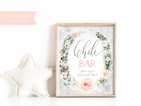 Winter Onederland Signs Girl Birthday Wonderland Party Digital Printable Thank You Snow Much for Coming Sign Gold Blush First Birthday