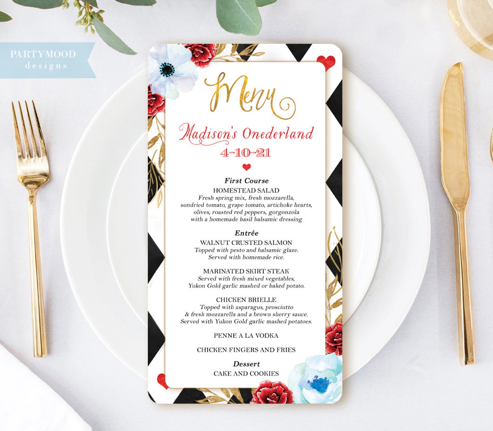 Alice in Wonderland Menu Party Decorations Onederland Party Etsy Alice in Wonderland Menu Party Decorations Onederland Party Etsy
