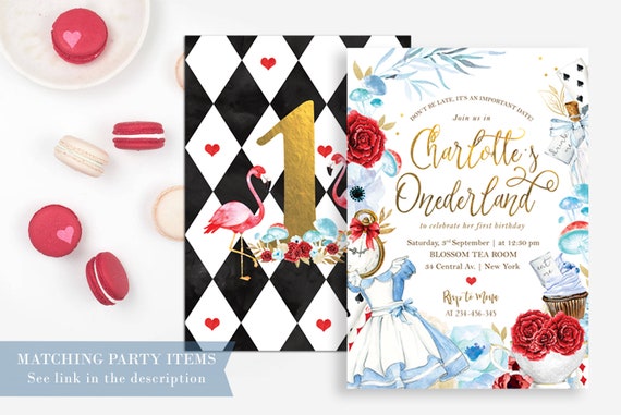 Alice in Wonderland Party FREE Printable Invitation – My Sweet Muffin