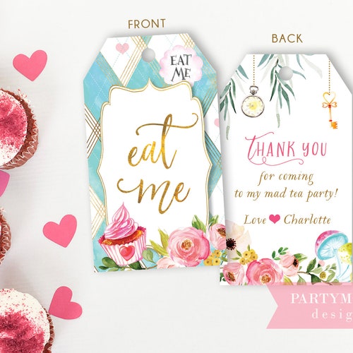 Alice in Wonderland Drink Me Tag Printable Decoration Etsy