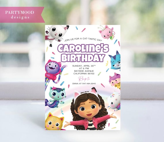 Biglietto d'invito personalizzato per il compleanno di un bambino