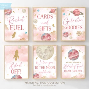 Galactic Goodies Sign, Outer Space Theme, Sweets, First Trip Around the ...