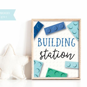Building Blocks Welcome Sign, Reception, Blocks Birthday Party ...