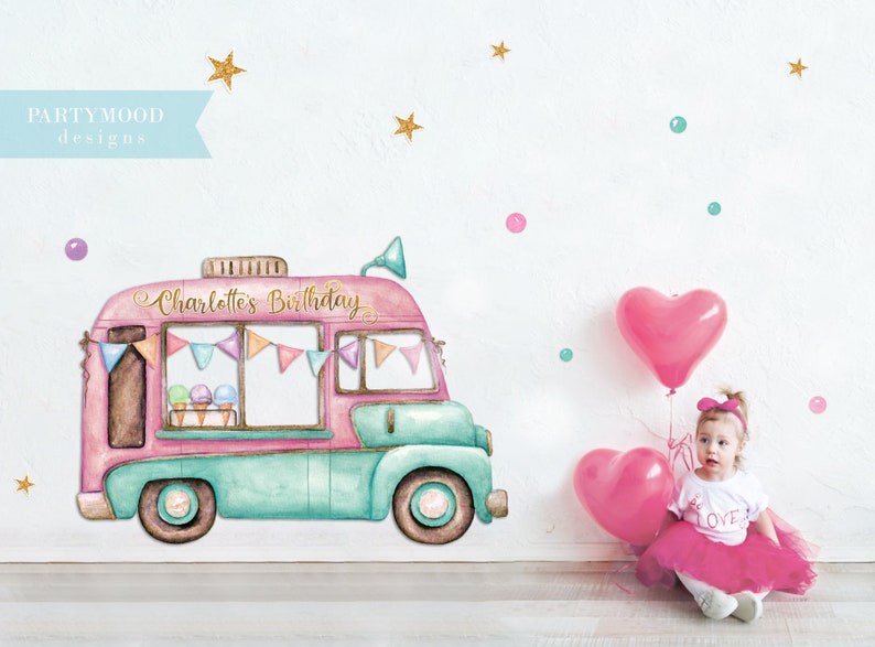 Ice Cream Truck Prop Ice Cream Truck Sign Here's the Etsy Hong Kong