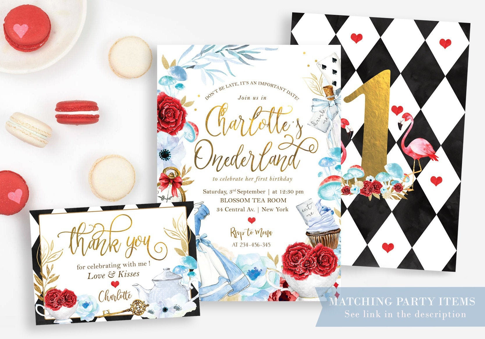 Alice in Wonderland Clock Party Decorations Onederland Etsy