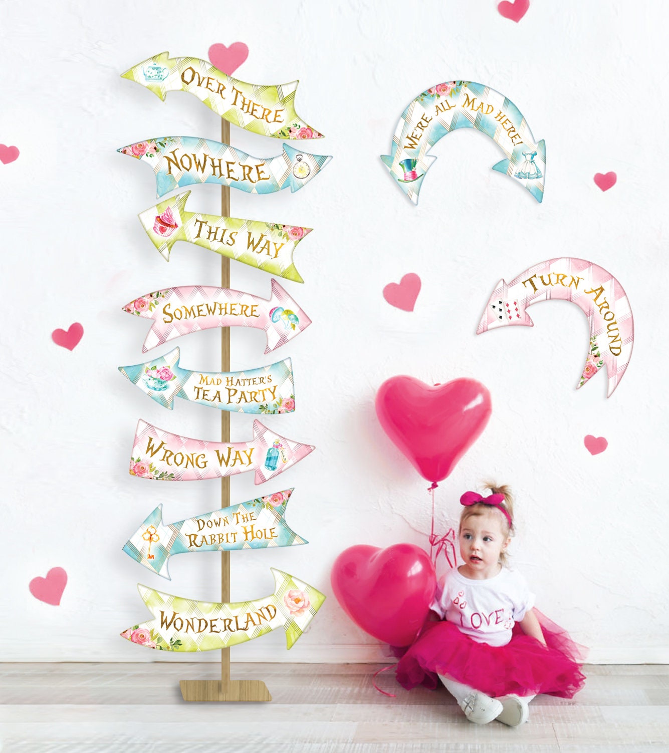 Alice in Wonderland Cupcake Topper Printable – DIY Party Mom