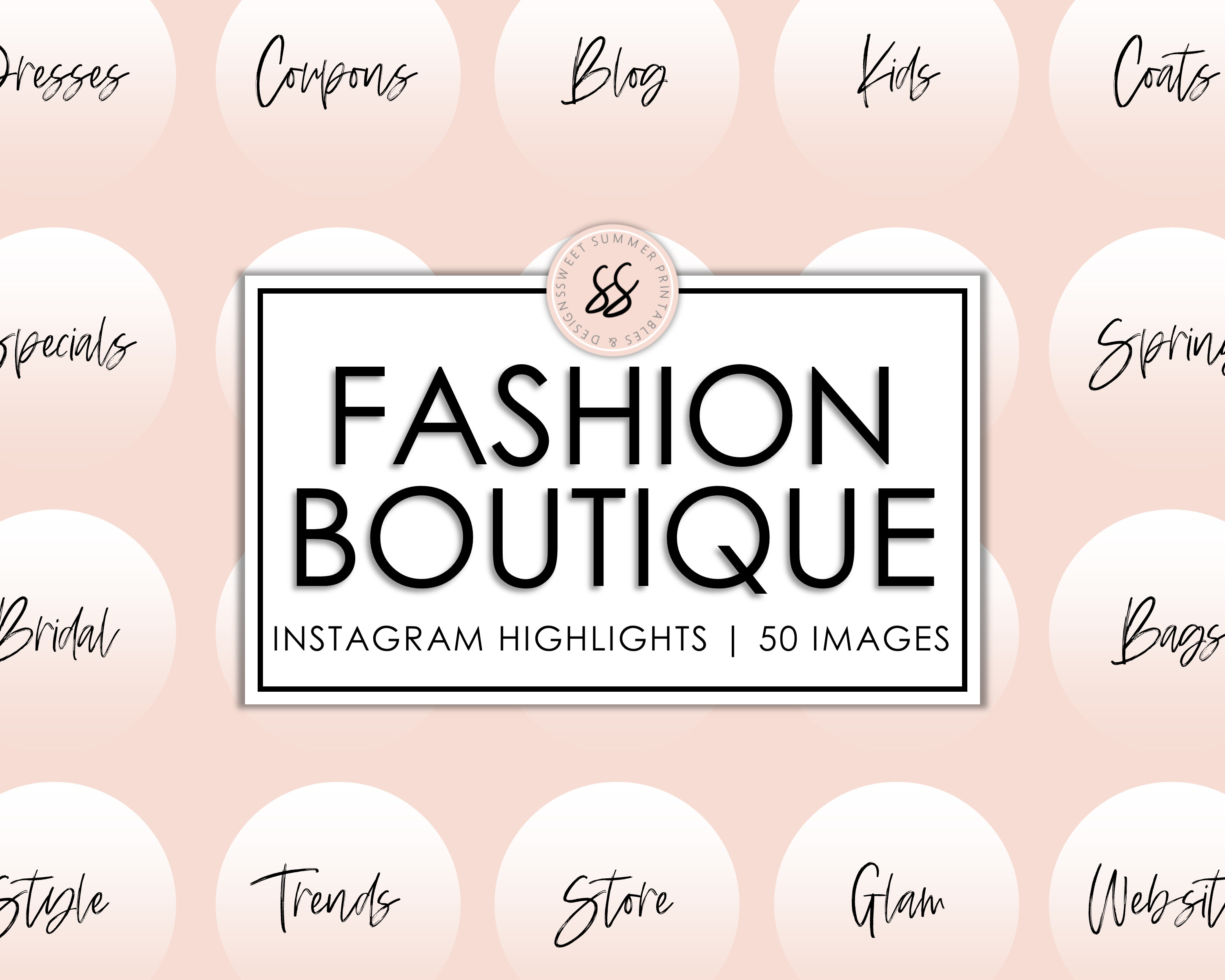 50 Fashion Boutique Instagram Highlight Cover Templates Etsy