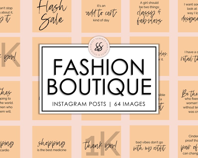 64 Fashion Boutique Peach Instagram Posts Boutique Instagram Etsy